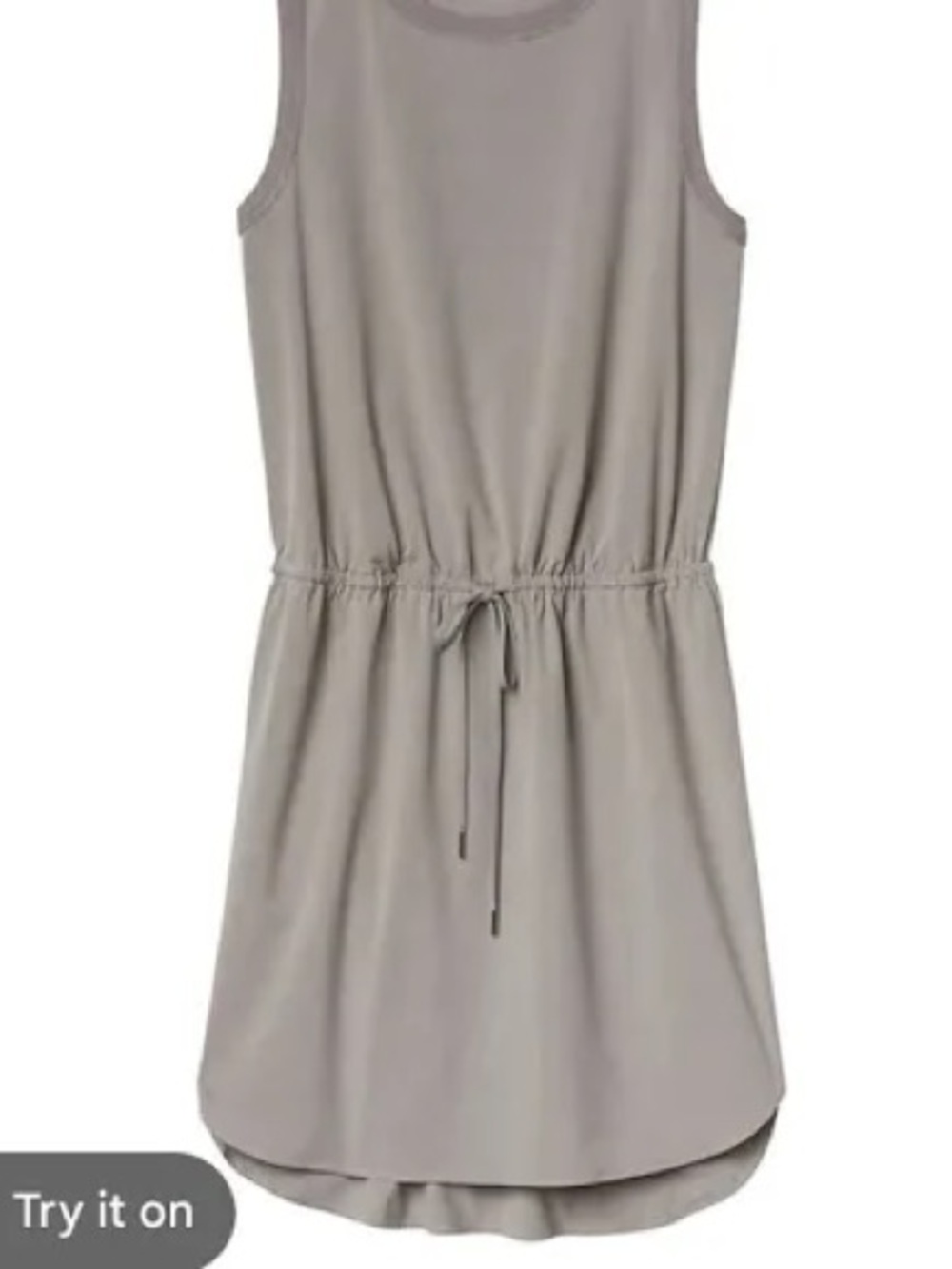 Athleta Rincon Dress, Decadent Tan, with an elasticated waistband size S - Picture 3 of 13